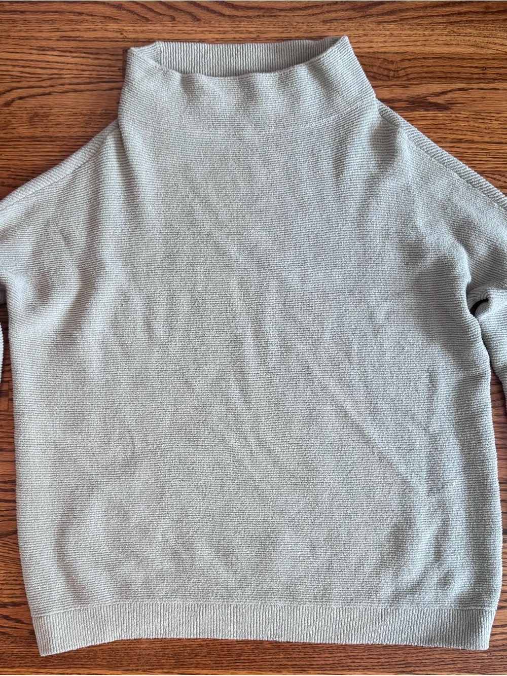 Free People Light Gray Mock Neck Sweater